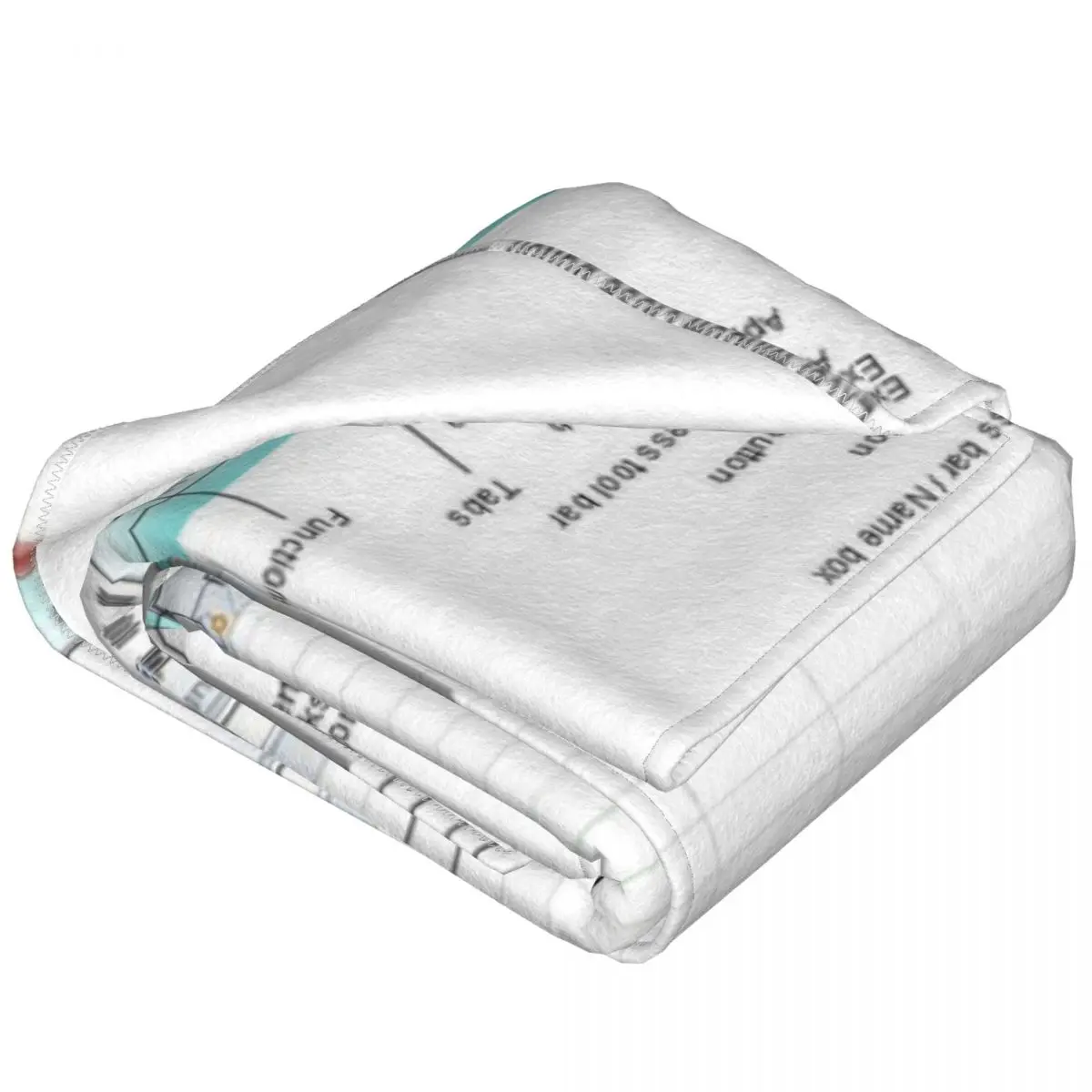 Excel Spreadsheet Super Soft Blanket Guide Introduction Travelling Throw Blanket Winter Novelty Flannel Bedspread Sofa Bed Cover 2