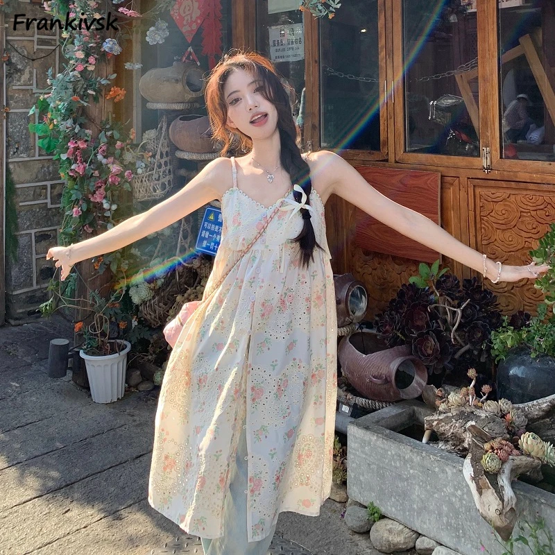 

Женское кружевное платье без рукавов, ажурное однобортное платье в стиле ретро, праздничное платье в Корейском стиле, лето