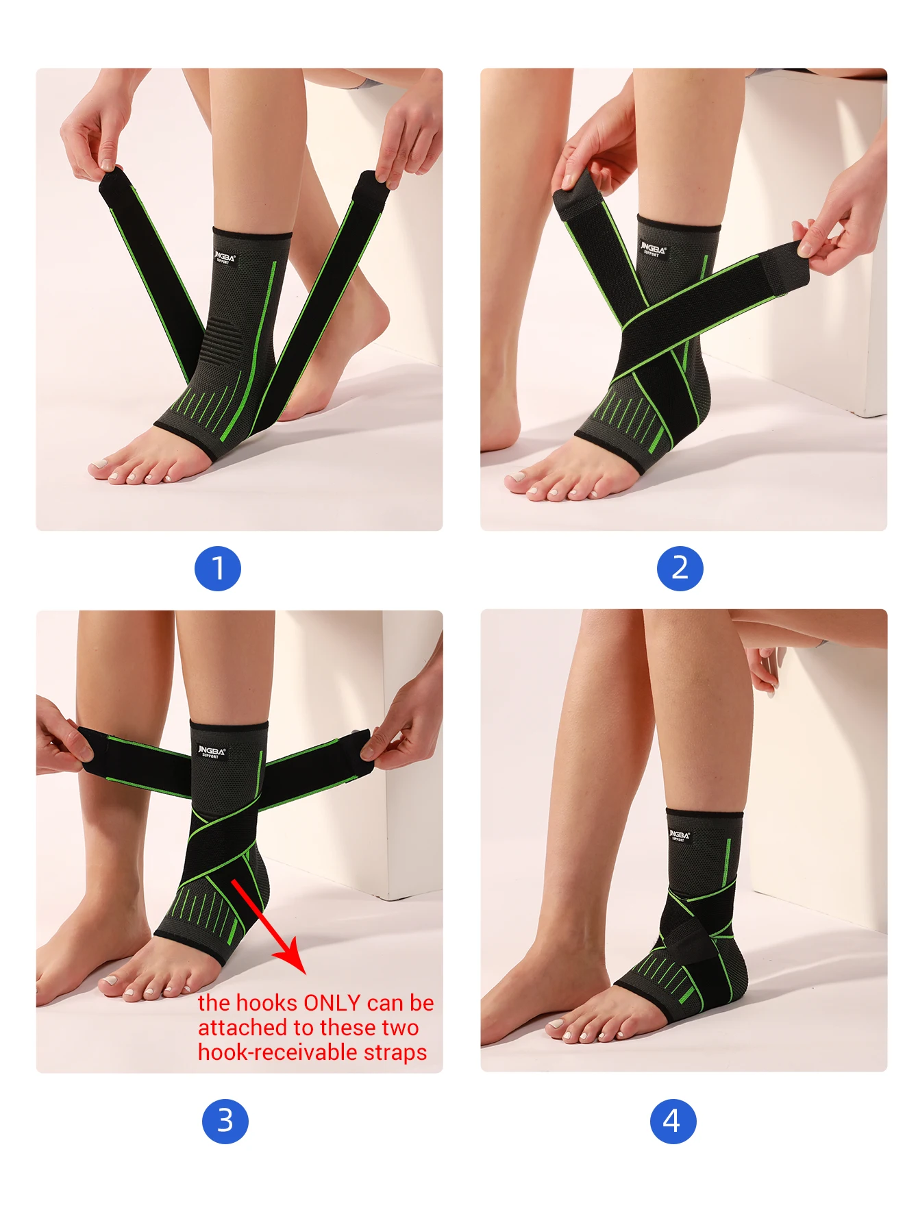 Breathable Elastic Sweat Absorbing Ankle Support Sleeve 1 Piece fitness ankle straps ankle straps ankle support ankle support brace