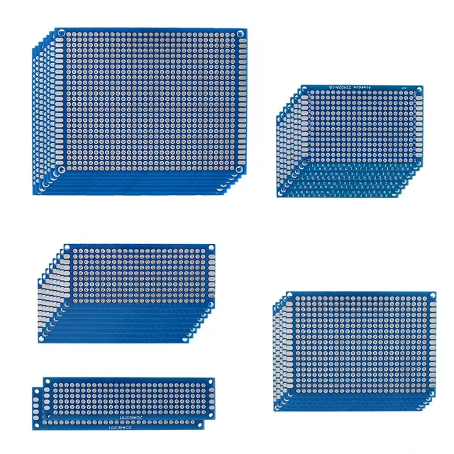 5-40PCS PCB Board Breadboard Double Sided 3x7 4x6 5x7 7x9cm Universal PCB Experiment Blue Prototype Circuit Boards Diy Electroni
