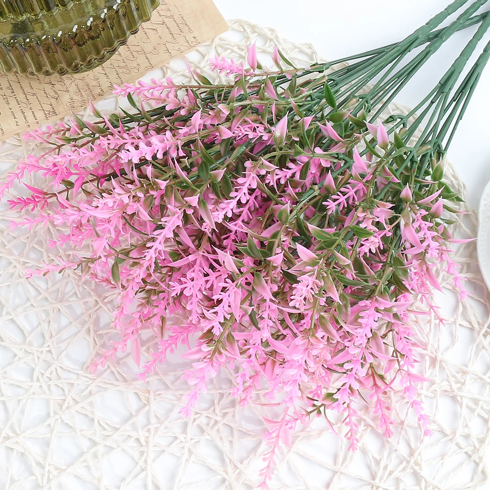 Artificial Lavender Bouquet - 35cm Decorative Floral Arrangement