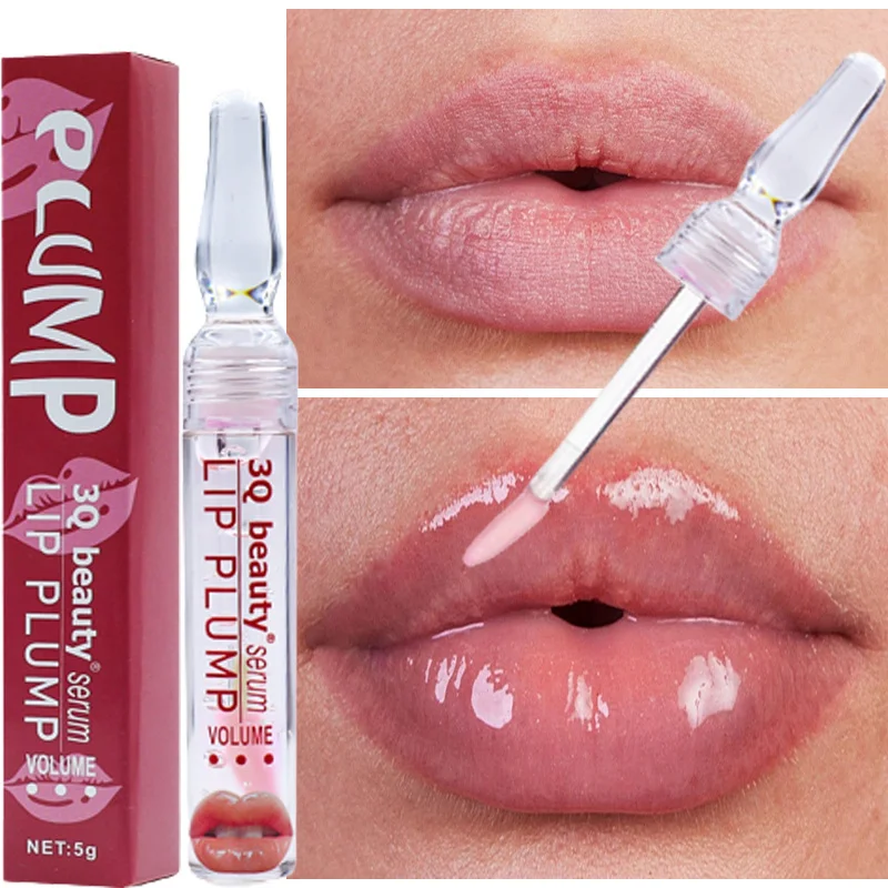 Instant Lip Plumping Gloss Reduce Fine Lines Plumper Serum Exfoliating Lasting Moisturizing Liquid Nourish Sexy Beauty Cosmetics lasting moisturizing plumping lip gloss lip plumper extreme essence enhancer lip lip nutritious mineral oil volume liquid m v7b8