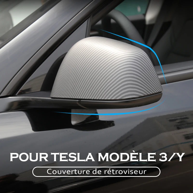 Copertura Specchietto Laterale In ABS Per Tesla Model Y – Antigraffio, Lucida, Protezione UV – Colore Blu (Lato Destro)