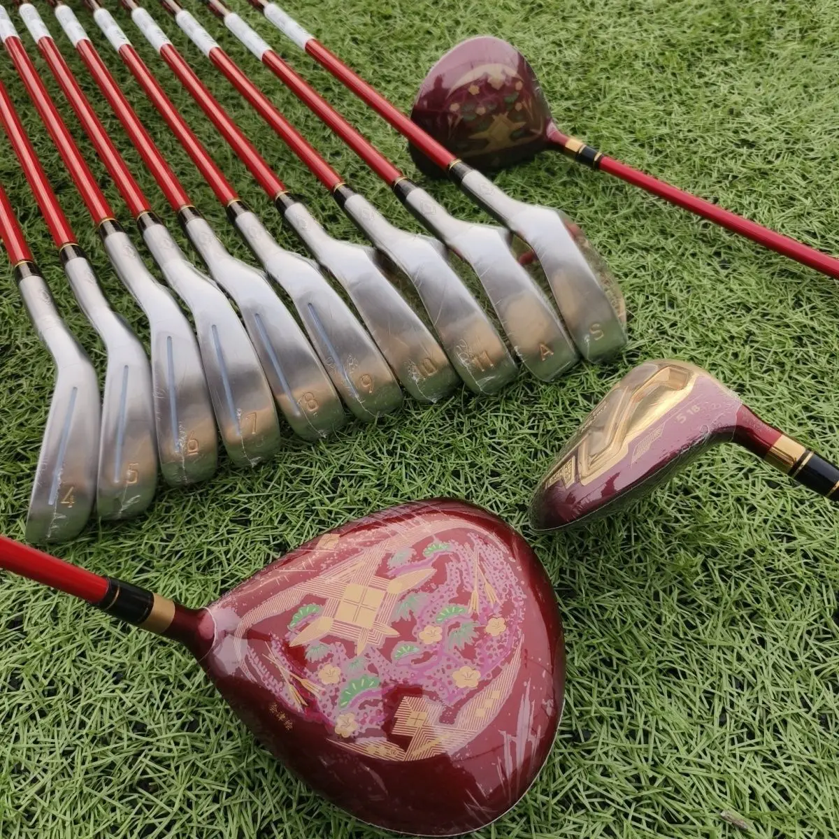 Men's 5-star BERES Full set of golf clubs S08 teeing wood + fairway wood + iron putting 14PCS golf clubs No ball bag