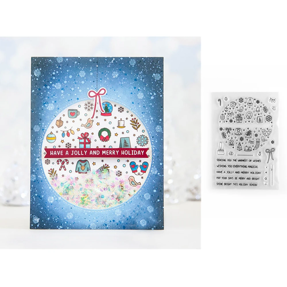 Set Di Timbri In Silicone E Fustelle In Acciaio Per Scrapbooking, Tema Cibo - 4