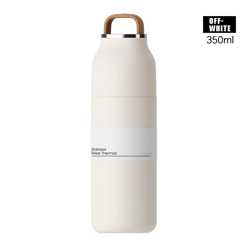 

2021 Travel Water Bottle Stainless Steel Bottle Thermal Cup Vacuum Flask 350ml Coffee Insulated Cup Thermo Mug 6-12 Hour