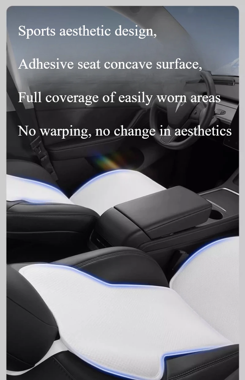 Ice Silk Car Seat Cushion for Tesla Model Y Juniper 2025 Mats Breathable All Sea