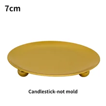  Silicone Candle Holder Mold Epoxy Heart Shape Candlestick Mold Crystal Cookie Baking Tool Ashtray Craft Mold Home Decor Supplies 