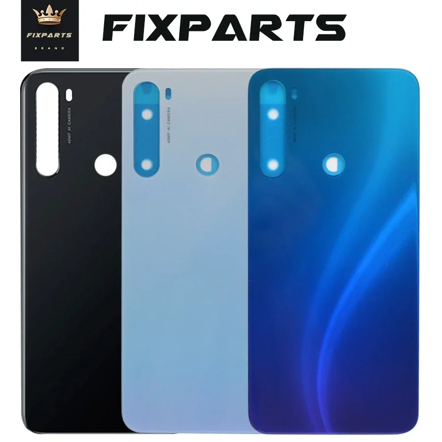 For Xiaomi Redmi Note 8 Pro Back Battery Cover Note8 Rear Housing Door Glass Panel Replacement For Redmi Note 8T phone back cover glass battery cover glass phone back cover