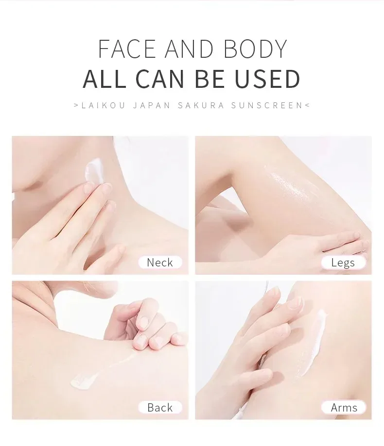Facial Sunscreen Laikou Sakura Moisturizer Sunscreen Cream Spf50