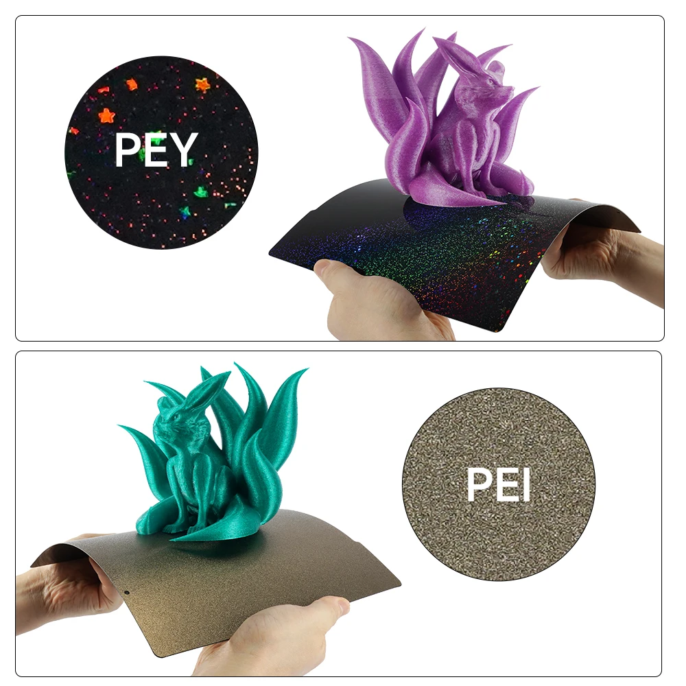 MK3S PEI 시트 241x253.8 양면 PET PEI 용수철 스틸 시트, Mk52 Pei 마그네틱 빌드 플레이트, Prusa i3 MK2.5S Mk3 MK3S 용