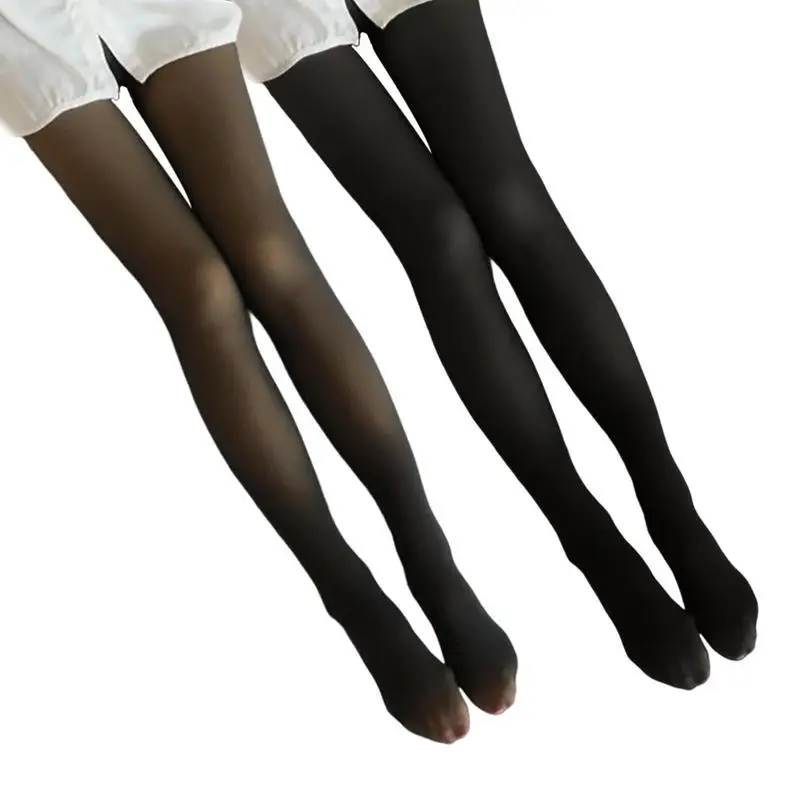 

Women's Tights Opaque 100D Soft Fleece Women's Leggswear Tights Pantyhose Nude Tights Opaque With Run Resistant Light Support