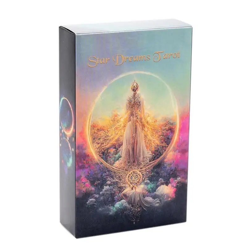 

Star Dreams Tarot Oracle Cards English Version Board Games Deck Mysterious Divination Playing Cards Family Party Board Game