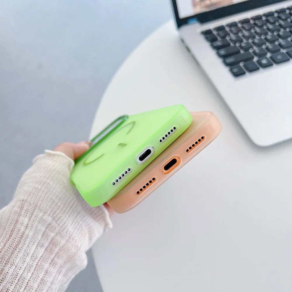 Frosted Candy Colors Magnetic Shockproof Phone Case