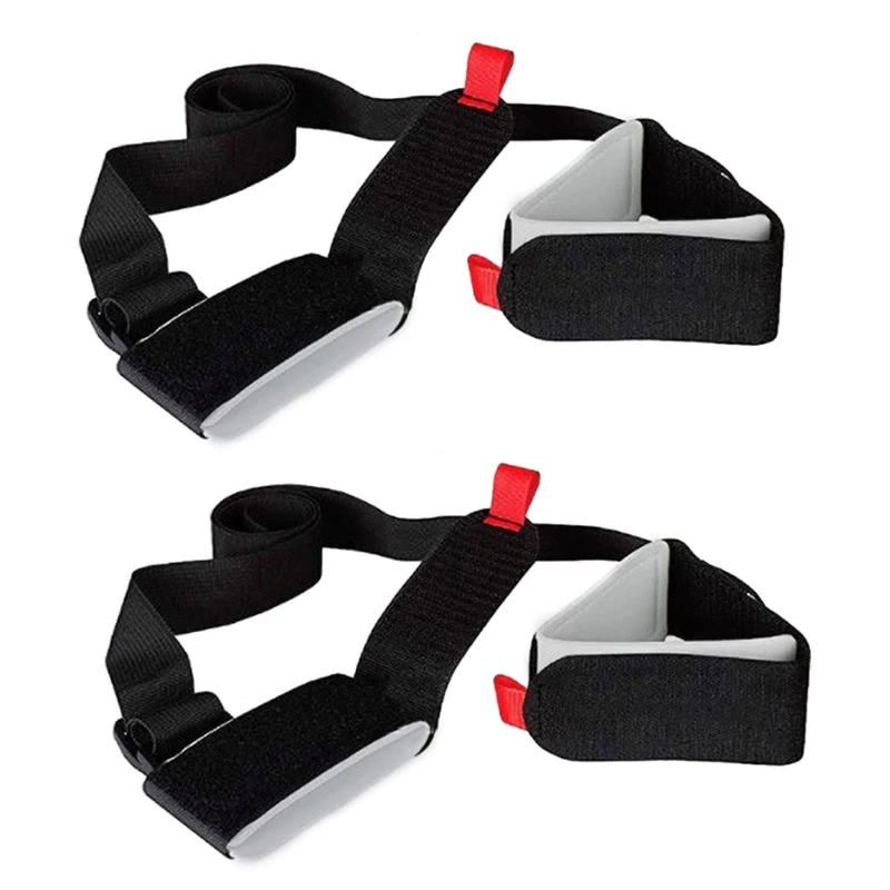 Nylon Skiing Bags Adjustable Pole Shoulder Hand Carrier Lash Handle Straps Porter Hook Loop Protecting For Ski Snowboard 3