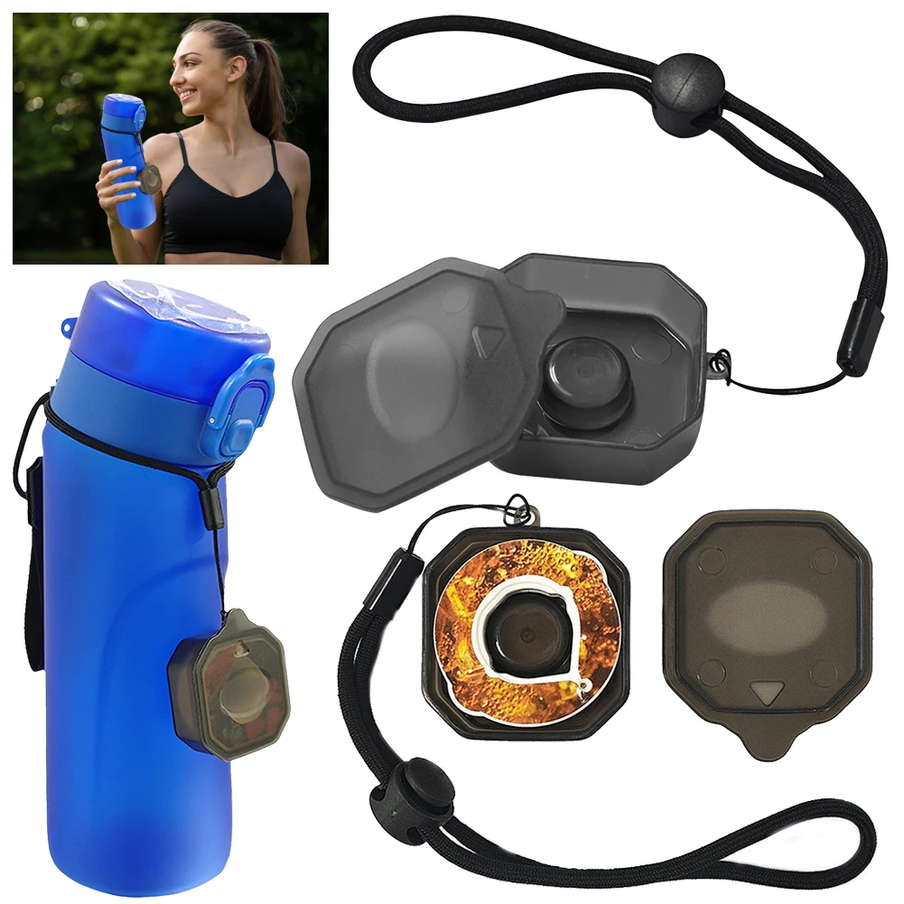ABS Storage Box Lanyard Protective Case Small Travel Portable Case Durable Storing Water Bottle Flavour Pods