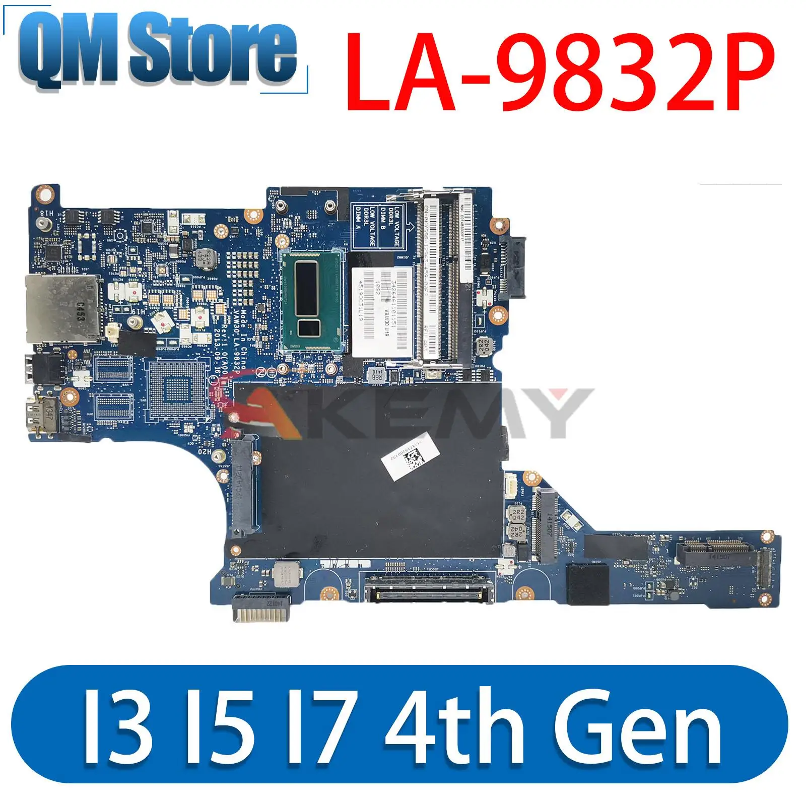 

For DELL Latitude E5440 Laptop Motherboard LA-9832P CN-06DTX4 0P9X5M with i3 i5 i7 4th Gen CPU Notebook Mainboard