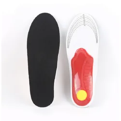 Orthotic Arch Support Sports Cushioning Insoles - Movement Damping Flatfoot Relief (Red S)