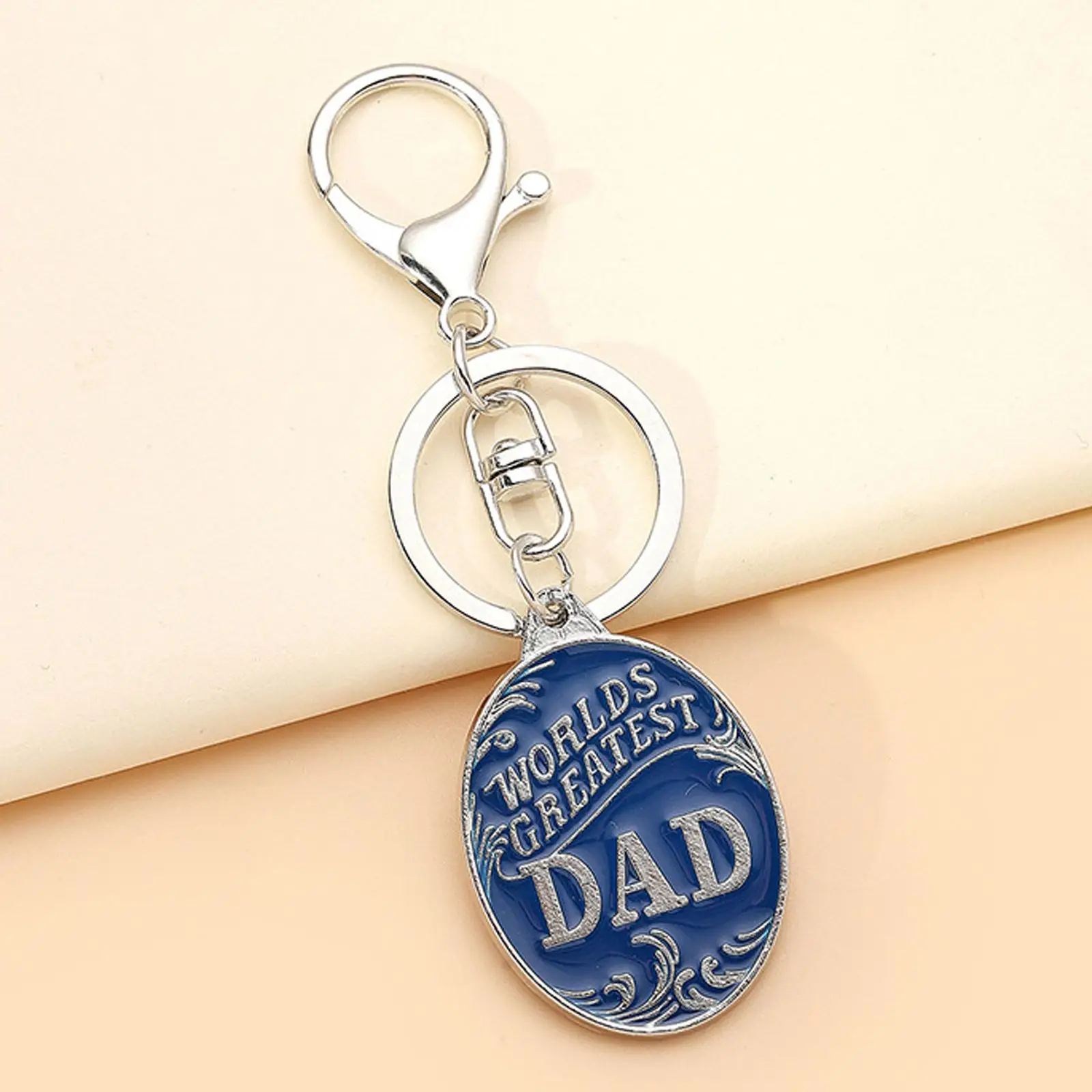 Keychain for Dad Purse Decoration Charm Alloy New Year Gift Key Chain Pendant Fathers Day Gift Birthday Gift from Daughter Son