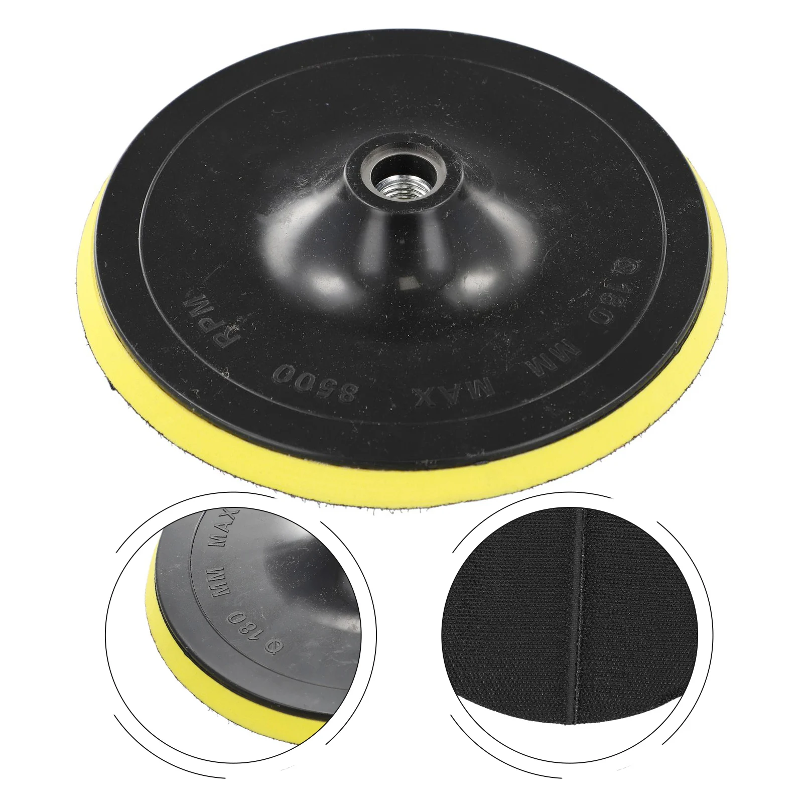 Professional Grade Self Adhesive Disc and Drill Rod Set, 37Inch M16, Perfect for Wall, Car, and Stone Polishing