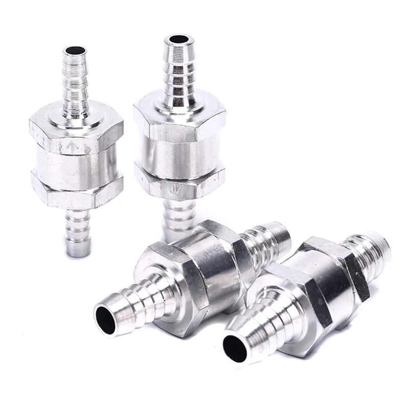 Check Valve One-way Valve 6/8/10/12mm 4-size Aluminum Alloy Fuel One-way Check Valve Installation Carburetor Automobile Motorcycle