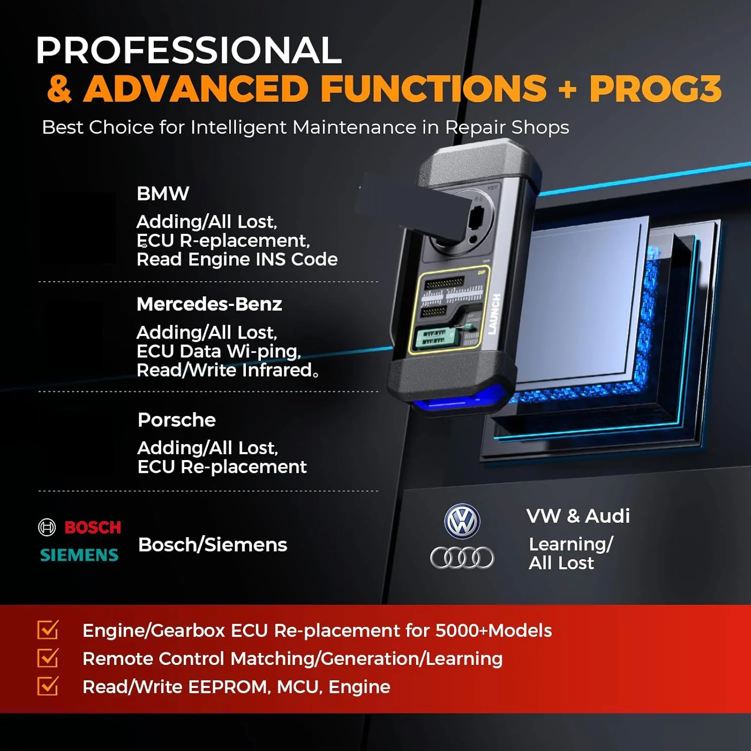 Launch X431 IMMO PLUS Key Programming Tool Full System Diagnostic Scanner