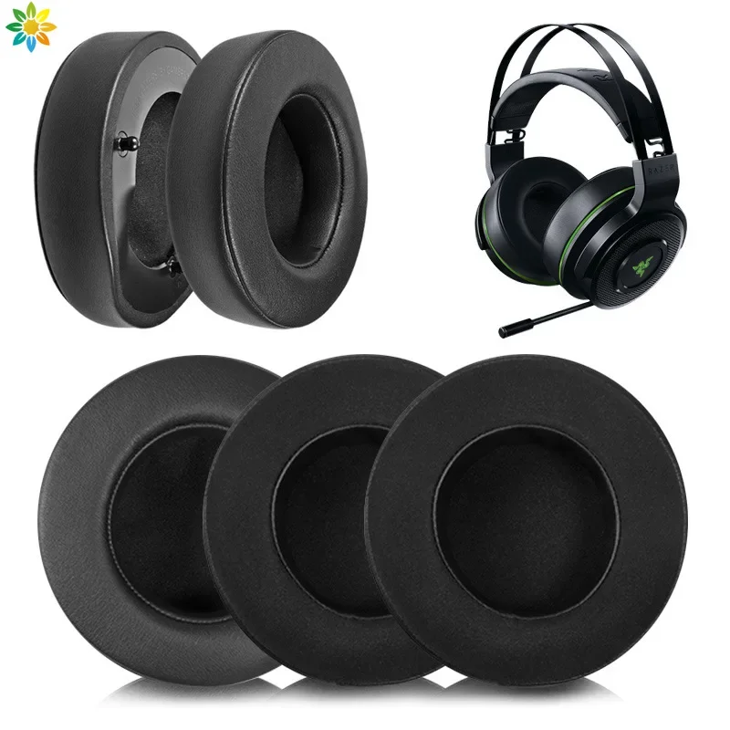 

Replacement Earpads For Razer Thresher Ultimate 7.1 PS4 Headset Headphones Leather Sleeve Earphone Earmuff