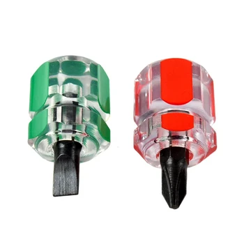 Kit di cacciaviti Set Mini piccolo cacciavite portatile a testa di ravanello Manico trasparente Riparazione utensili manuali Riparazione auto di precisione 1