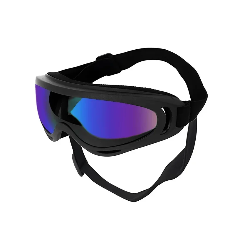 Adjustable Anti-UV Windproof Dog Goggles for Outdoor Eye Protection - Black