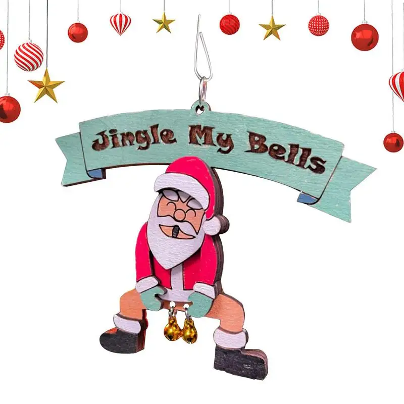 

Декоративная подвеска в виде Санта Клауса, креативный декор в виде дерева Санта-Клауса с колокольчиками, Рождественское украшение для улицы, спальни, гостиной