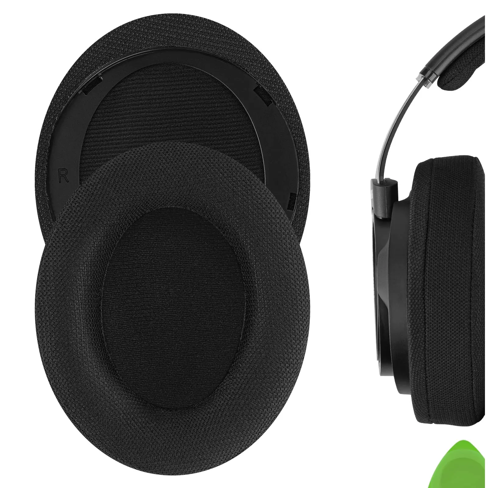 

Mesh Fabric Replacement Ear Pads for Philips SHP9500, SHP9500S Headphones, Headset Earpads, Ear Cups Cover Repair Parts (Black)