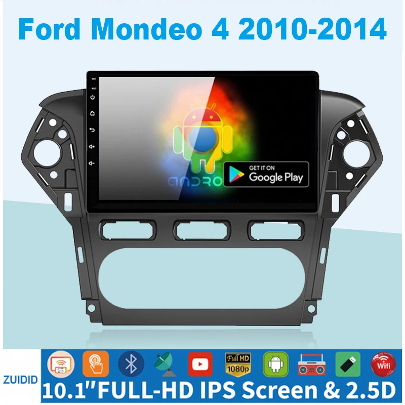 

4G+64G 2 din Android 10.1 Auto Radio For Ford Mondeo 4 mk4 2010-2013 2014 Carplay Car Multimedia player GPS 2din autoradio