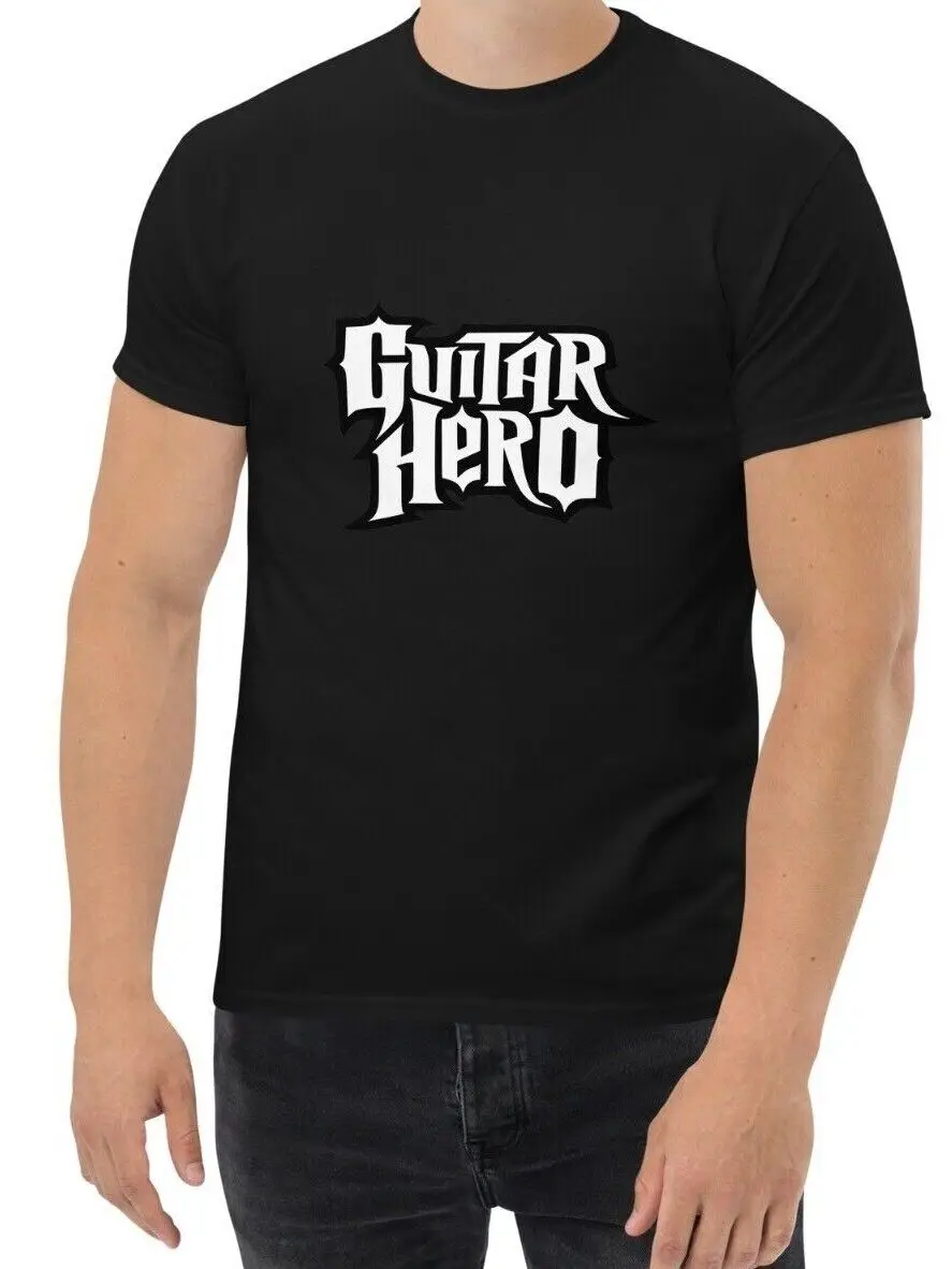New Vintage Retro Videogioco Guitar Hero Maglietta Da Uomo S-3Xl Colori Assortiti