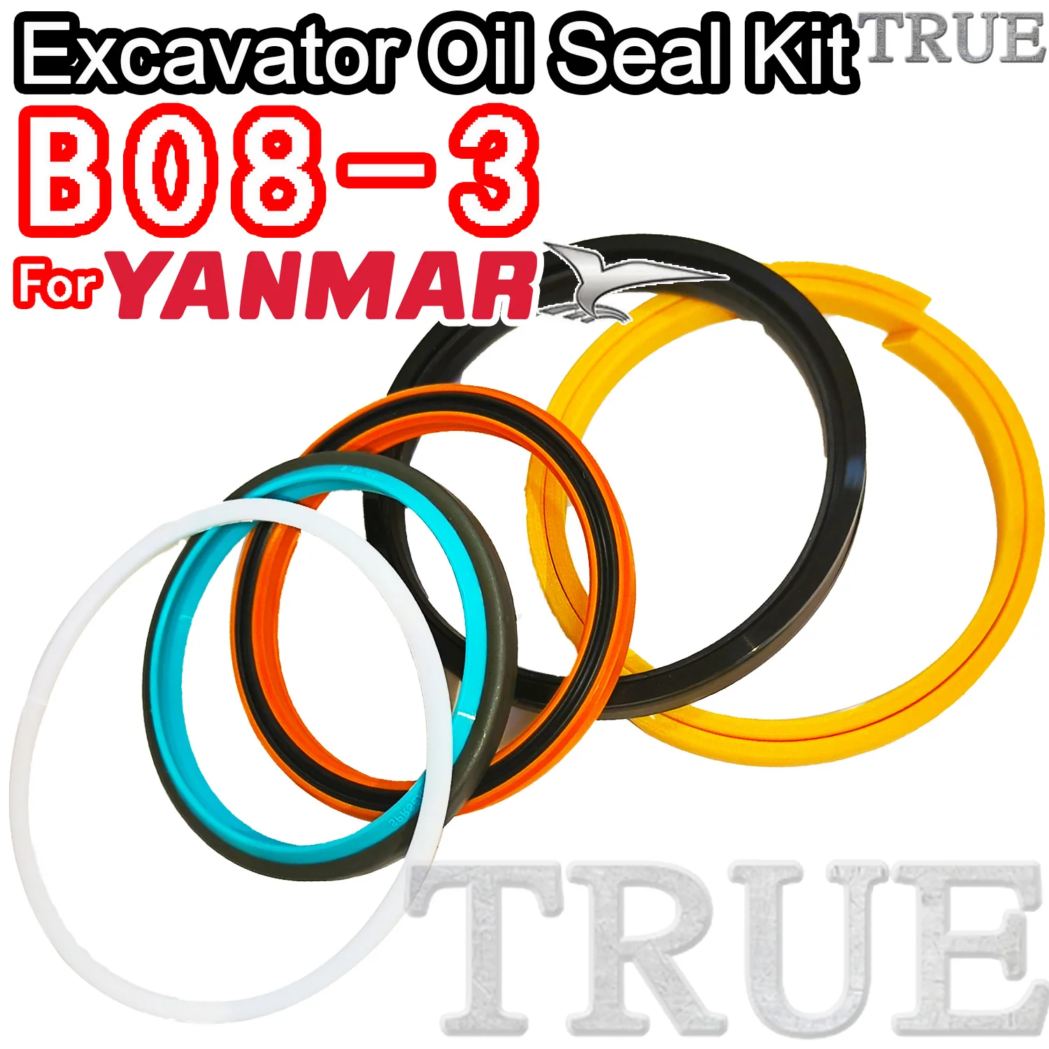

For B08-3 Yanmar Oil Seal Excavator Repair Kit B08 3 Control Pilot Valve Blade TRAVEL Joystick Engine O-ring Cylinder BOOM ARM