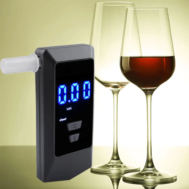 Alcohol Tester Rechargeable Digital Breath Tester Breathalyzer Gas Alcohol Detector Personal & Professional Use alcohol tester breath alcohol tester