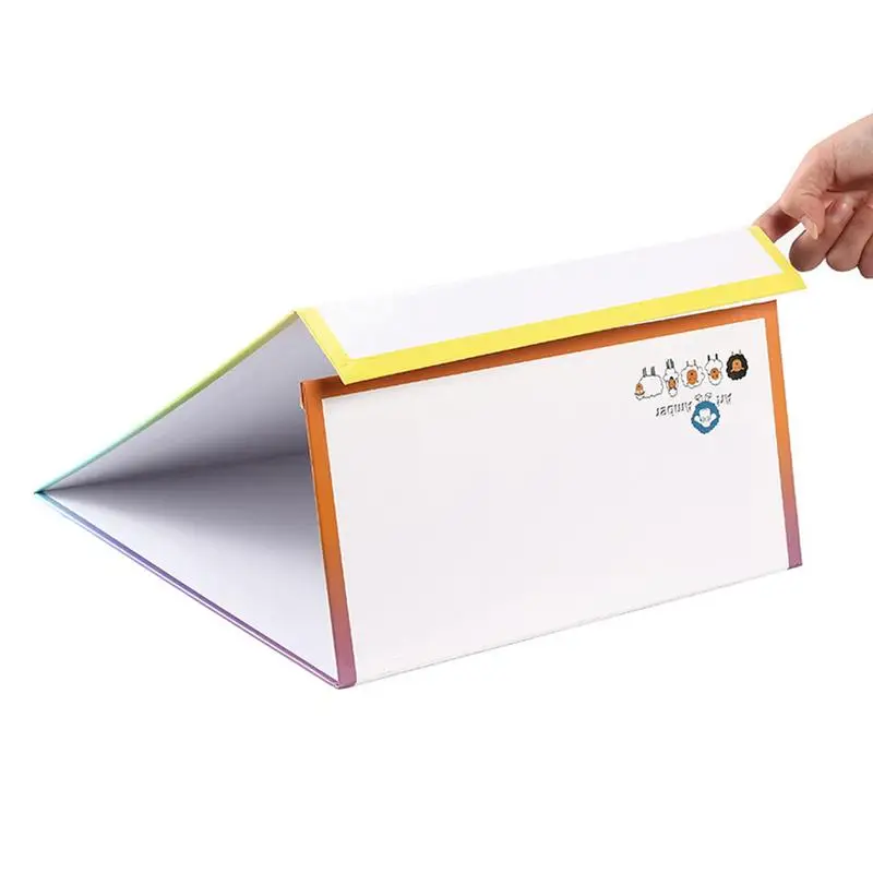 건식 지우기 보드 접이식 데스크탑 양면 화이트보드 라이트 무게추, 부드러운 내구성 보드, 교육용 쓰기 그림 그래피티