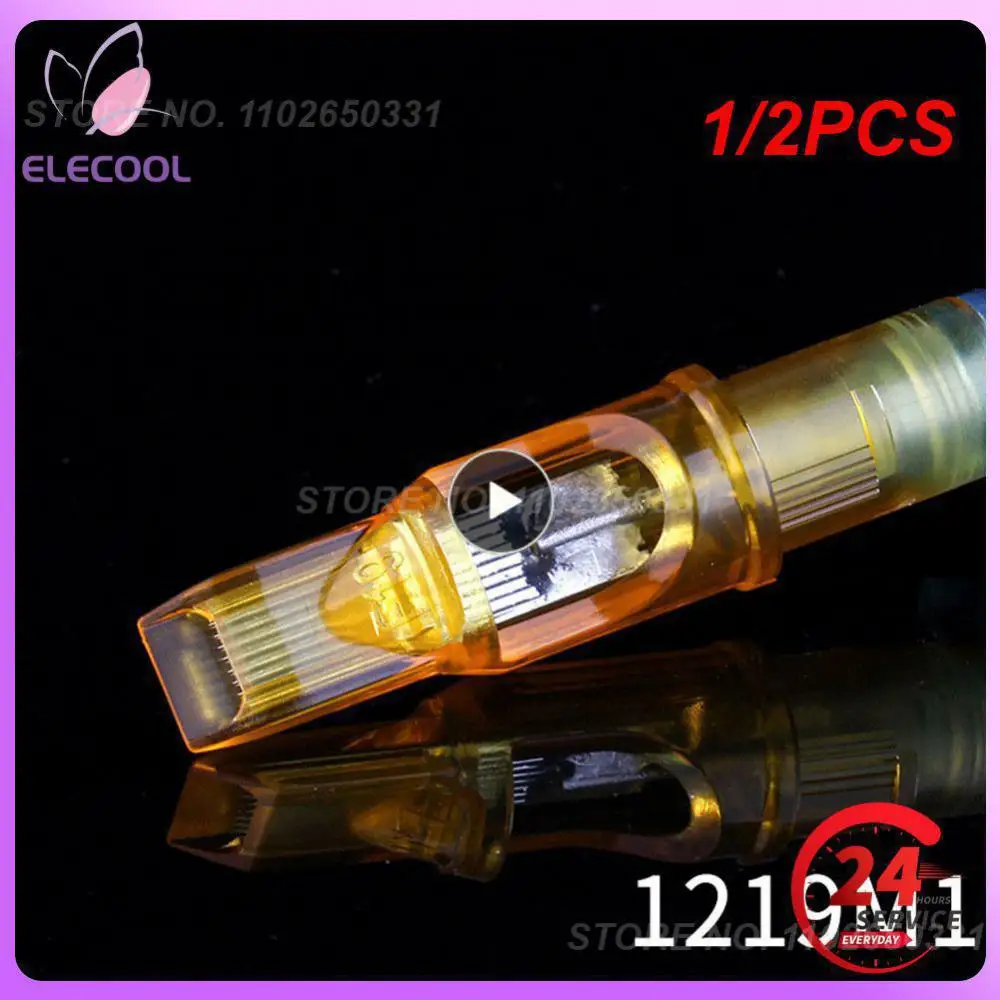 

1/2 шт. золотые одноразовые картриджи для тату иглы Круглый шейдер смешанный RL RS M1 RM F для роторной тату-машинки поставка