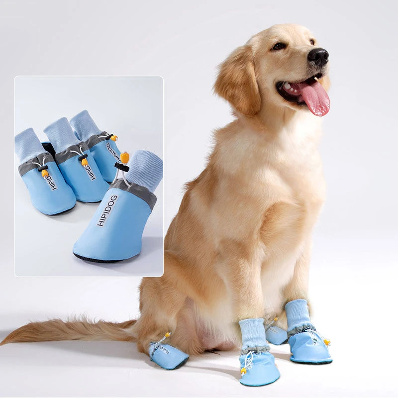 Zapatos para perro Golden Retriever Labrador, suela suave, para cubierta transpirable, botines para perros medianos y productos para mascotas| | - AliExpress