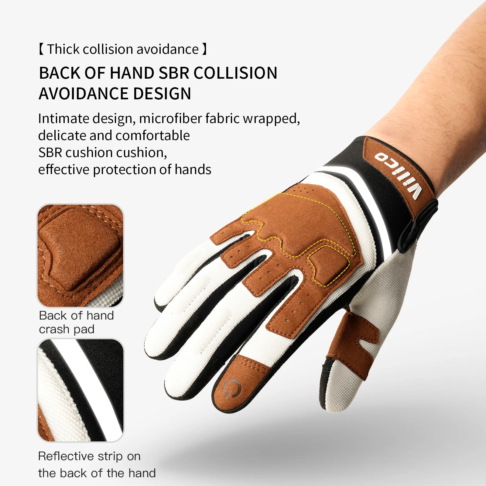 Motorcycle Gloves Black Racing Genuine Leather Motorbike White Road Riding Team Glove Men Summer Winter 3