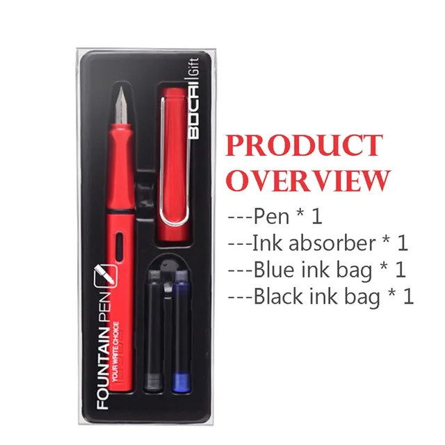 Penna stilografica di lusso di alta qualità Set penna per ufficio per studenti di vari colori per articoli di cancelleria per la scrittura scolastica penne stilografiche a inchiostro 6