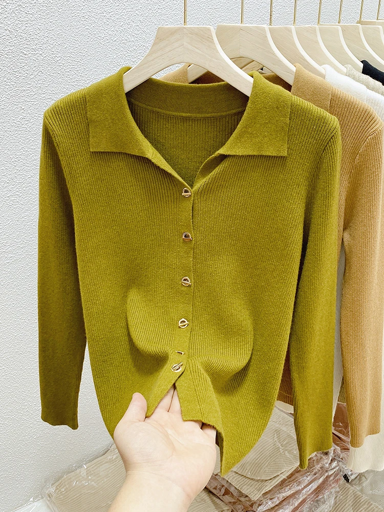 Women Cardigans Autumn Winter 2026 Single Breasted Knitted Sweater Spring Fashion Short Knitwear Solid Cardigan Jumpers - 5