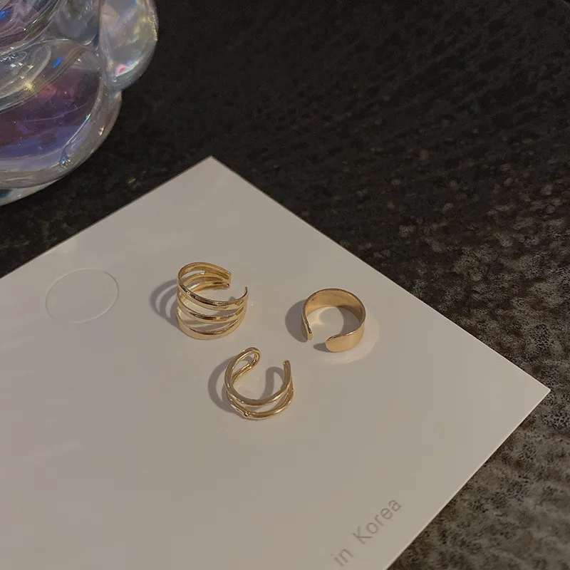 Silver Color Leaves Clip Earrings for Women Men Creative