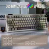 RT100 Mechanical Keyboard, Retro Gaming Keyboard, with Display Screen, BT5.0/2.4G/USB-C 97 Keys Gasket Custom Keyboard 5