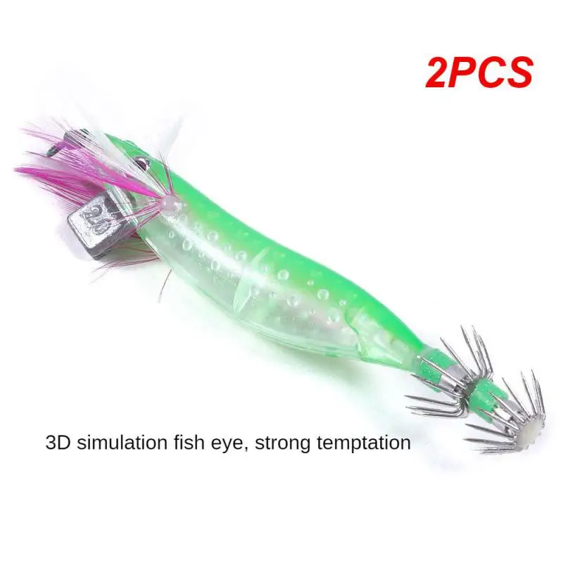 

2PCS Double Layer Umbrella Hook Simulation Of Fish Eyes Fishhook Luya Bait Octopus Hook Explosive Hook Squid Hook