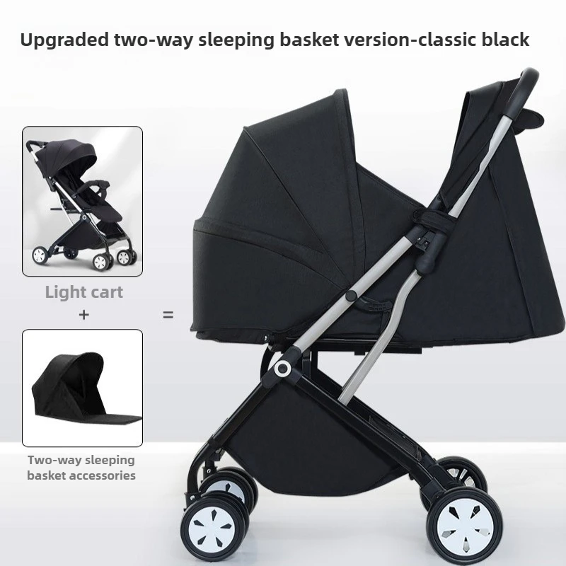 2025 New High-view Baby Stroller Can Sit or Lie Down, Lightweight and Foldable Baby Stroller for Children