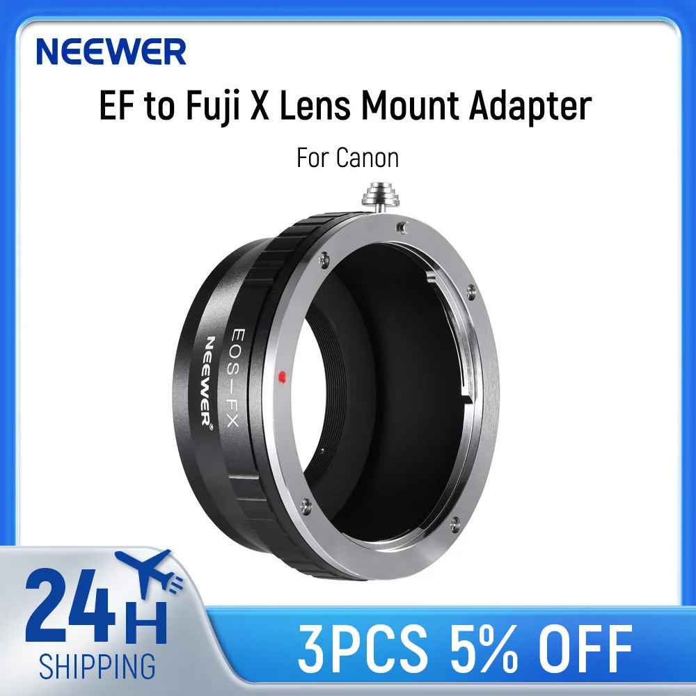 

Адаптер для крепления объектива NEEWER EF на Fuji X, совместимый с Canon EF EF-S Lens на камеру Fujifilm X Series