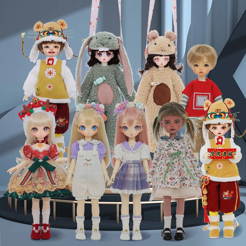 JOYBJD  BJD Fullset 1/6 Rui Viki Lusy Niki Vira Doyle QQ Lucia Miao Lele Ball Jointed Doll Kawaii Birthday Gift Kid Toy