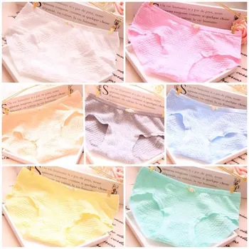 5 pz/lotto Slip in Cotone Spandex Biancheria Intima Bambina Grande Adolescente Tinta Unita Mutandine Morbide 8-14 Anni 1