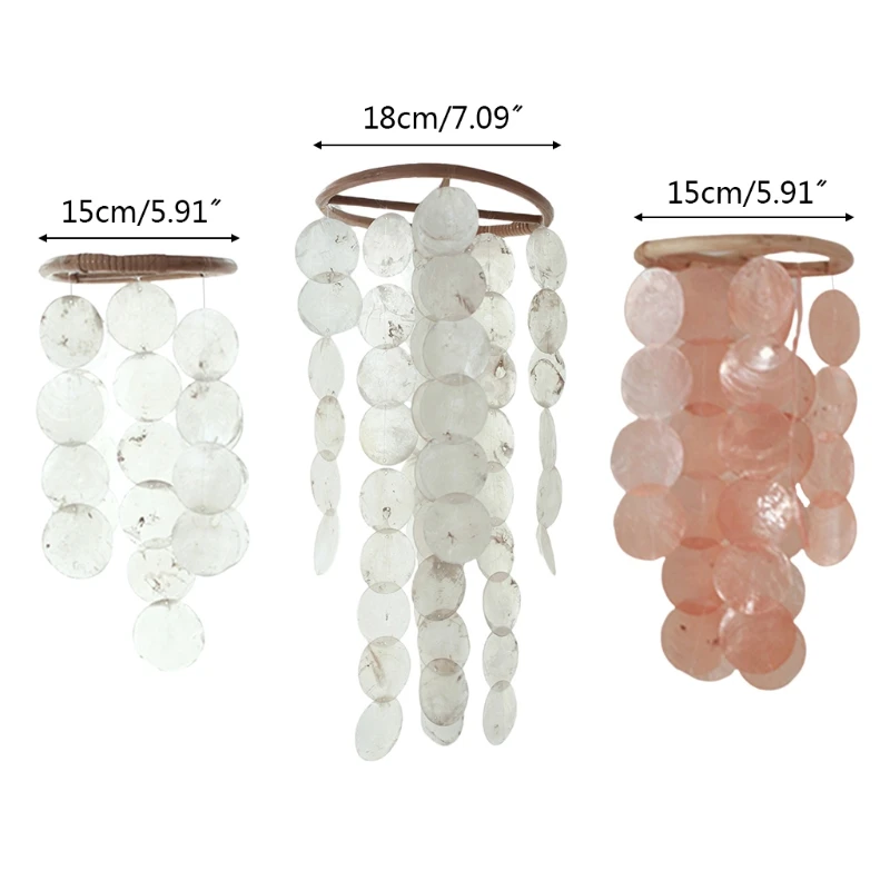 Shell Wind Chime Room Decoration Nordic Hanging Windchimes Wall Pendant Home Office Kids Room Nursery Decor 6