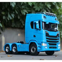 In Stock 770S RC Tractor Truck Trailer 6x6 Tamiyaya 1/14 RC Truck Openable Doors Light Sound Remote Control Dump Car Model Toys 1